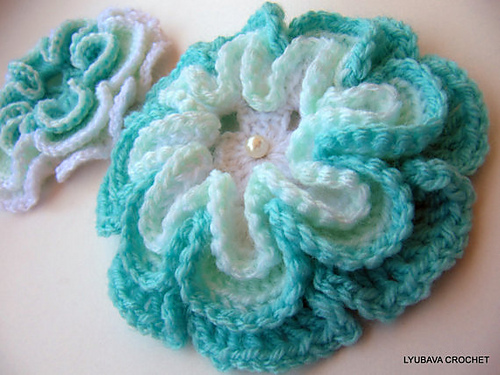 crochet designs 3d crochet flower tutorial ... jeczomy