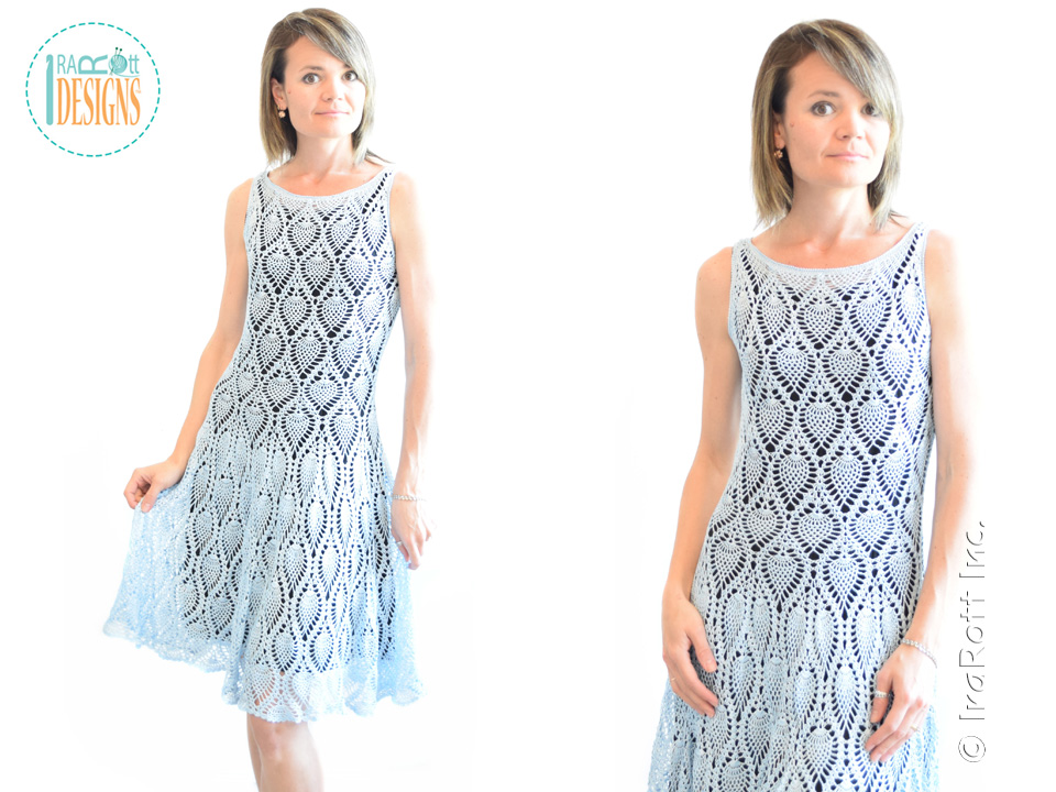 crochet dress pattern crochet pineapple pattern tutorial for making a charming prom dress or  wedding mleggtw