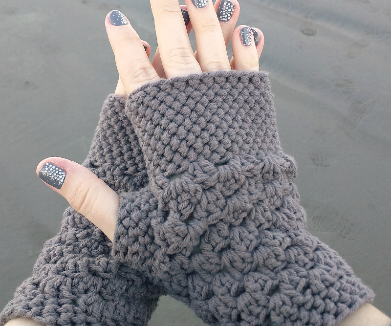 crochet gloves chunky fingerless gloves (free crochet pattern) eezcauq