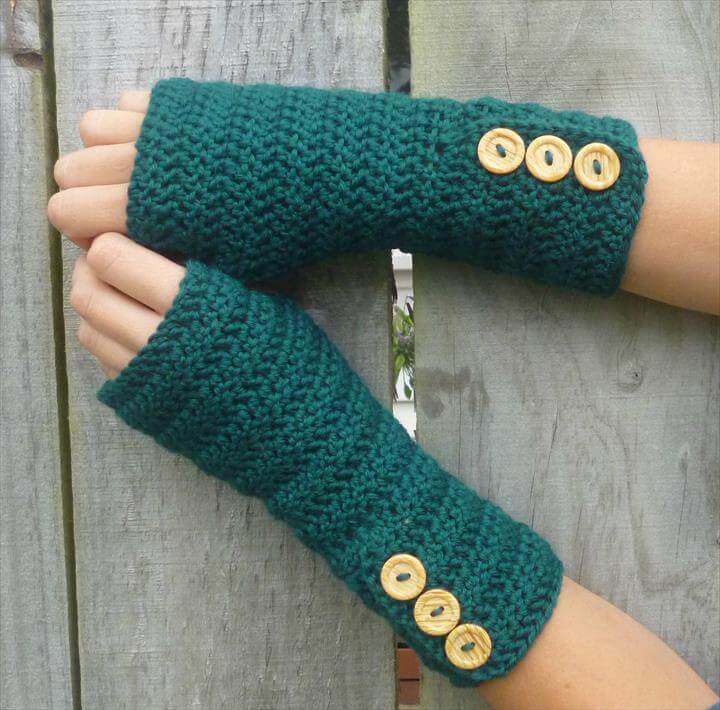 crochet gloves green wool crochet arm warmers, fingerless gloves ykvgkhj