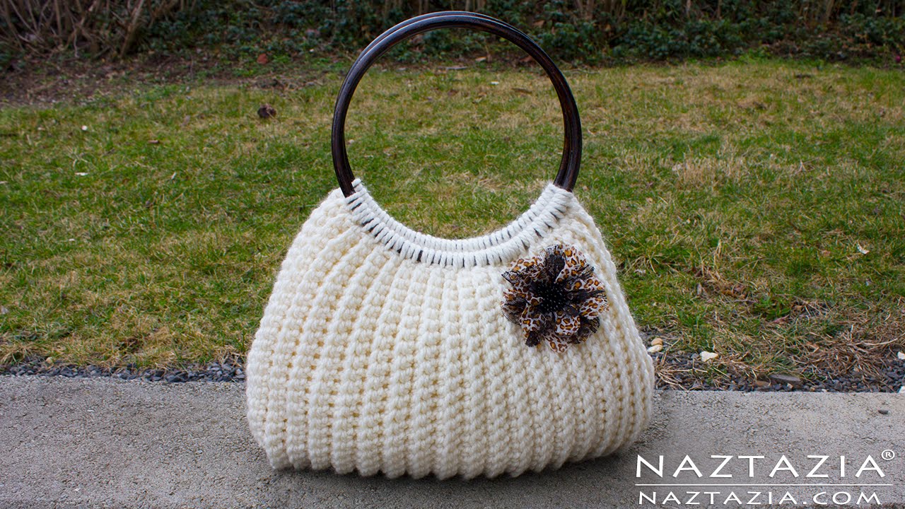 crochet handbags diy tutorial easy crochet savvy handbag purse tote - croche bolsa borsa bag csmffle