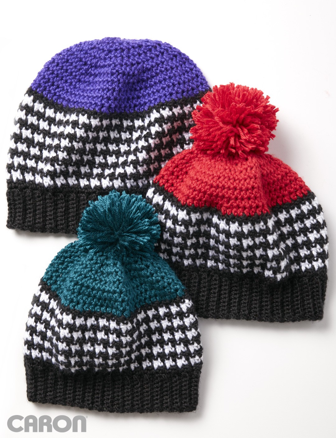 crochet hats houndstooth bright hat dnvbhdq