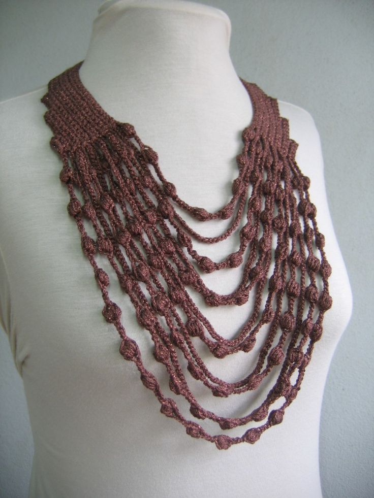 crochet necklace maxicolar (collar or necklace) -free crochet pattern- ozfonjo
