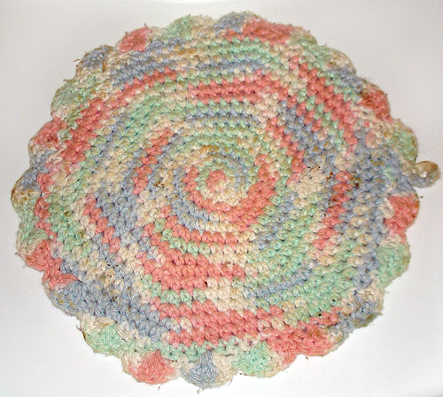 crochet pot holders pastel circular pot holder cqidyaz
