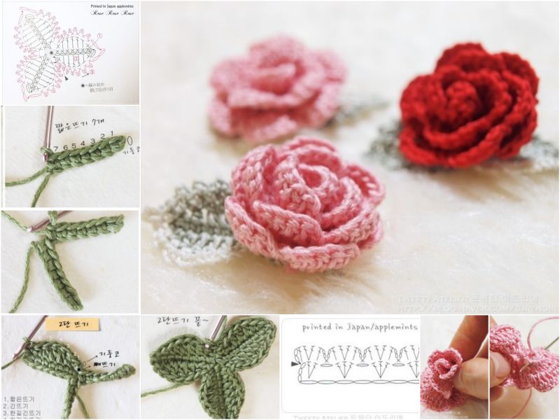 crochet rose pattern diy crochet rose with free pattern udvdlfm