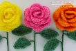 crochet rose pattern diy learn how to crochet a beginner easy flower - rose rosas bouquet whnukzw