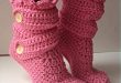 crochet slipper patterns easy pink crochet slipper pattern xjapjpv