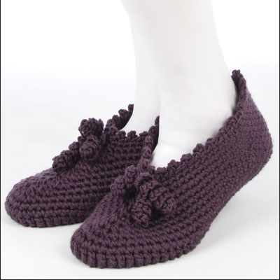 crochet slipper patterns pretty pleats qxwuwiq