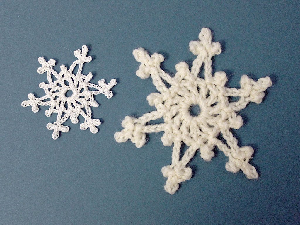 crochet snowflake pattern easy 2-row crochet snowflake tutorial - youtube ecfhayu