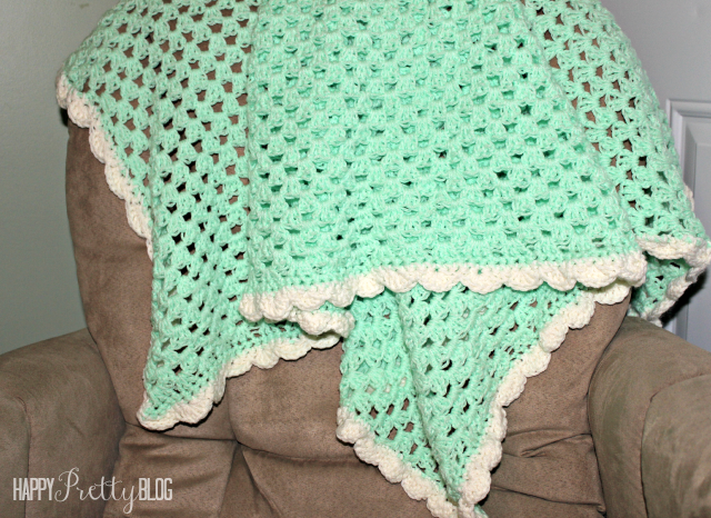 easy crochet baby blanket beginner crochet baby blanket | happyprettyblog.com ufukfem