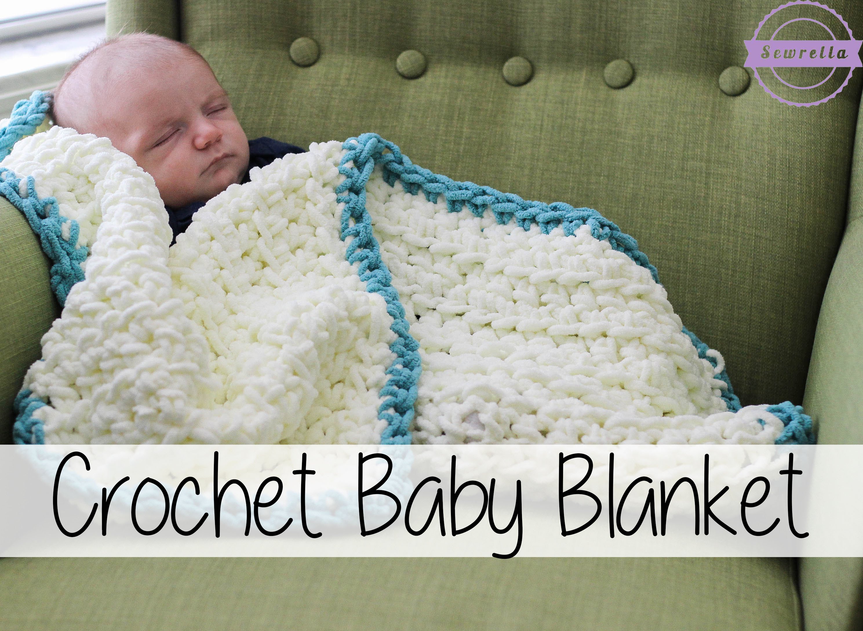 easy crochet baby blanket easy beginner crochet baby blanket | sewrella ipxsxvb