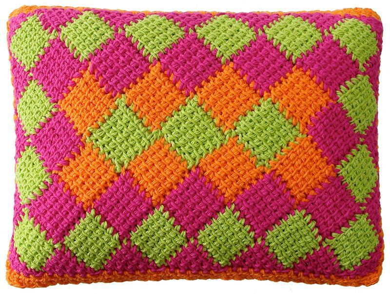 entrelac crochet can be worked in two or more colors. nbfltqa