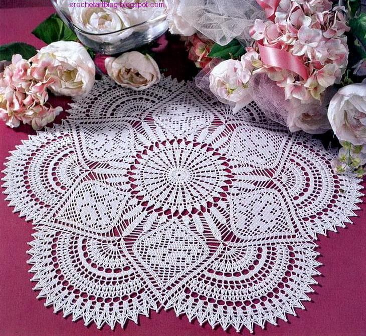 free crochet doily patterns crochet art: crochet doily pattern free - royal style tablecloth: you need vusaymr