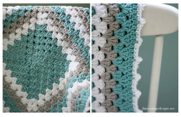 free crochet patterns {granny square baby blanket} unwtyul