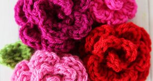 free easy crochet rose pattern ofpjwmq