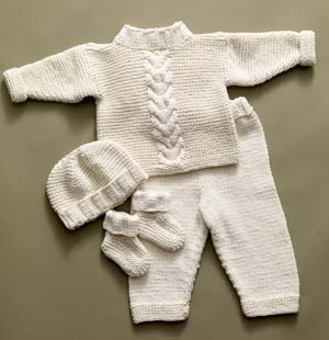 free knitting patterns for babies cabled baby set wvrysbn