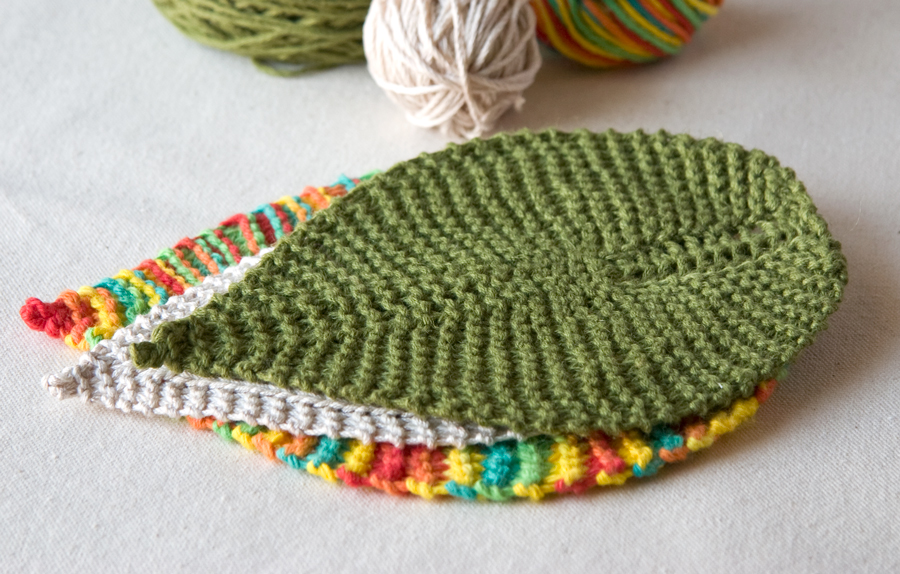 Free Knitting Patterns free knitting pattern: leafy washcloth uppllkm