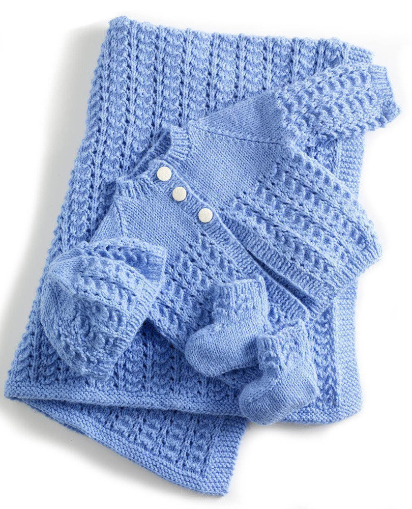 Free Knitting Patterns lullaby layette in lion brand babysoft - 90060ad | knitting patterns | jbizfuv