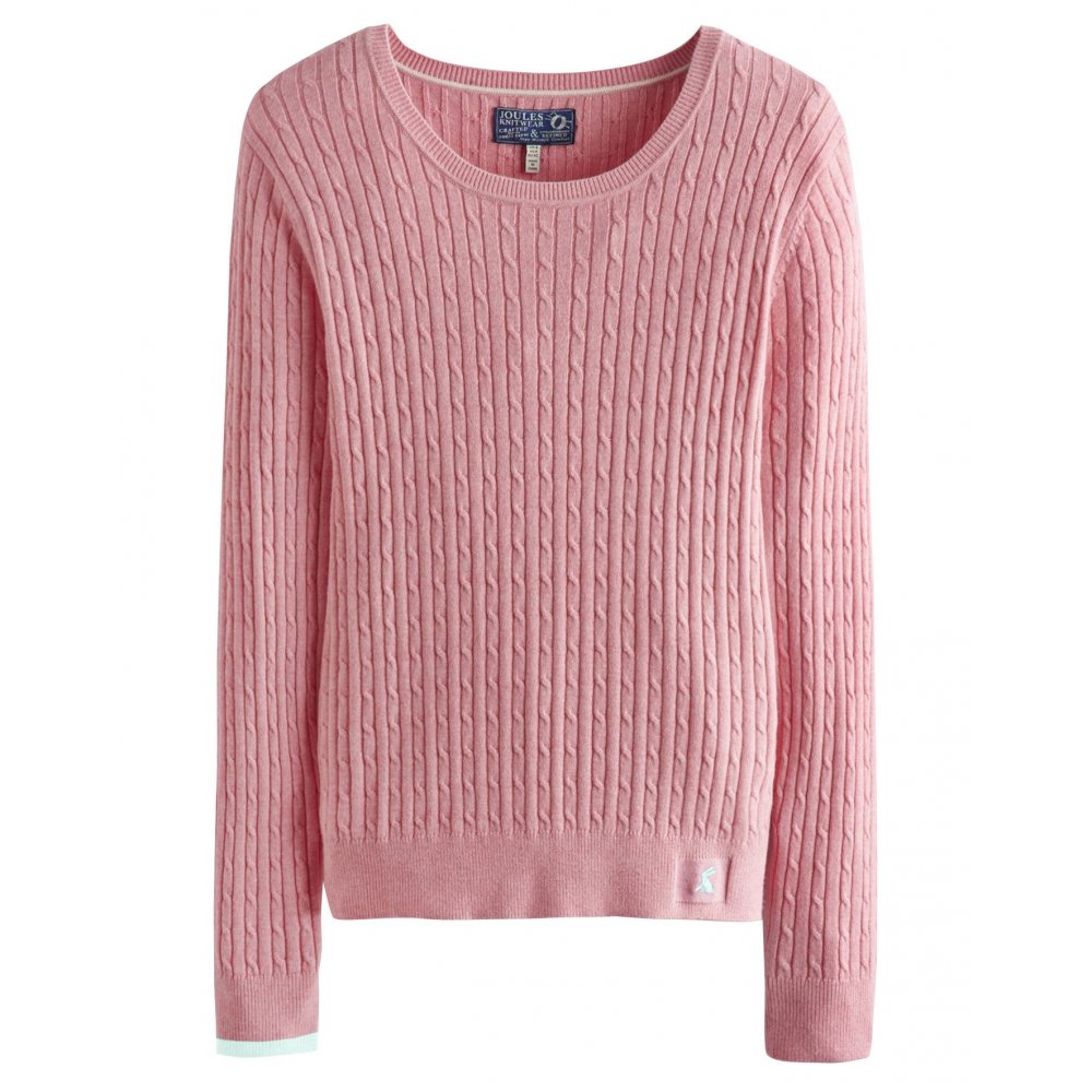 hayle ladies cable knit jumper (s) esdnotc