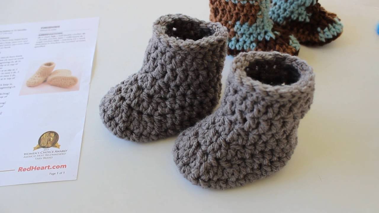 how to crochet baby booties warm crochet baby boots - youtube waukzua