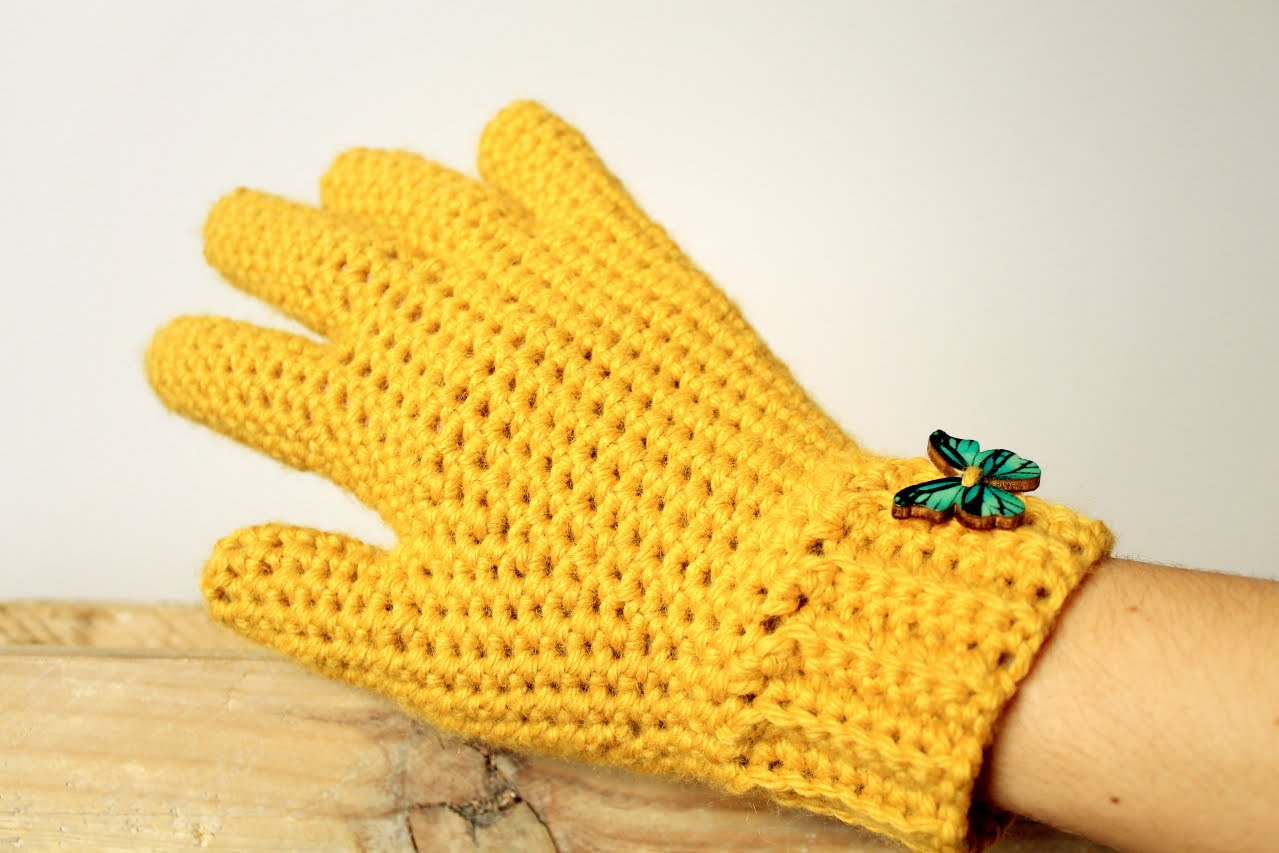 how to crochet gloves with fingers ♥ crochet lovers - youtube coptdki