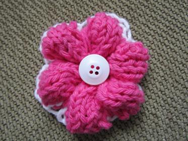 how to knit a flower project. simple knit flower wmrbaeq