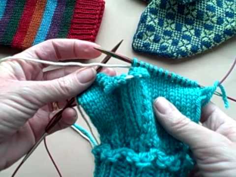 how to knit mittens kelleyu0027s mitten class - thumb gusset set up (part 2) - youtube hyvixmk