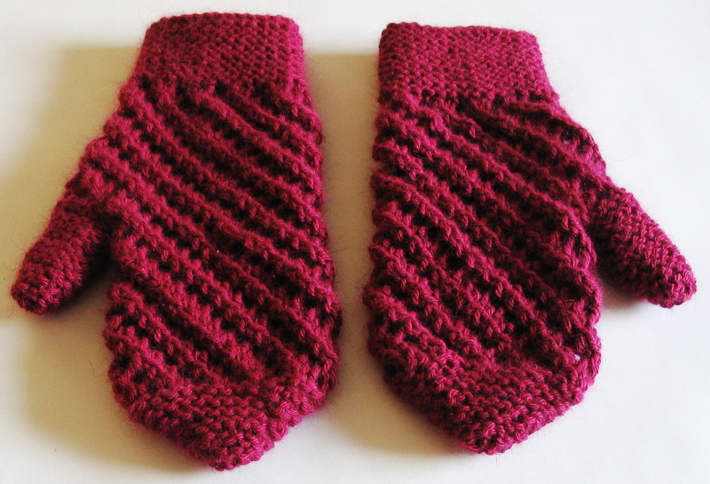 how to knit mittens raspberry scarf and mittens meikdiq