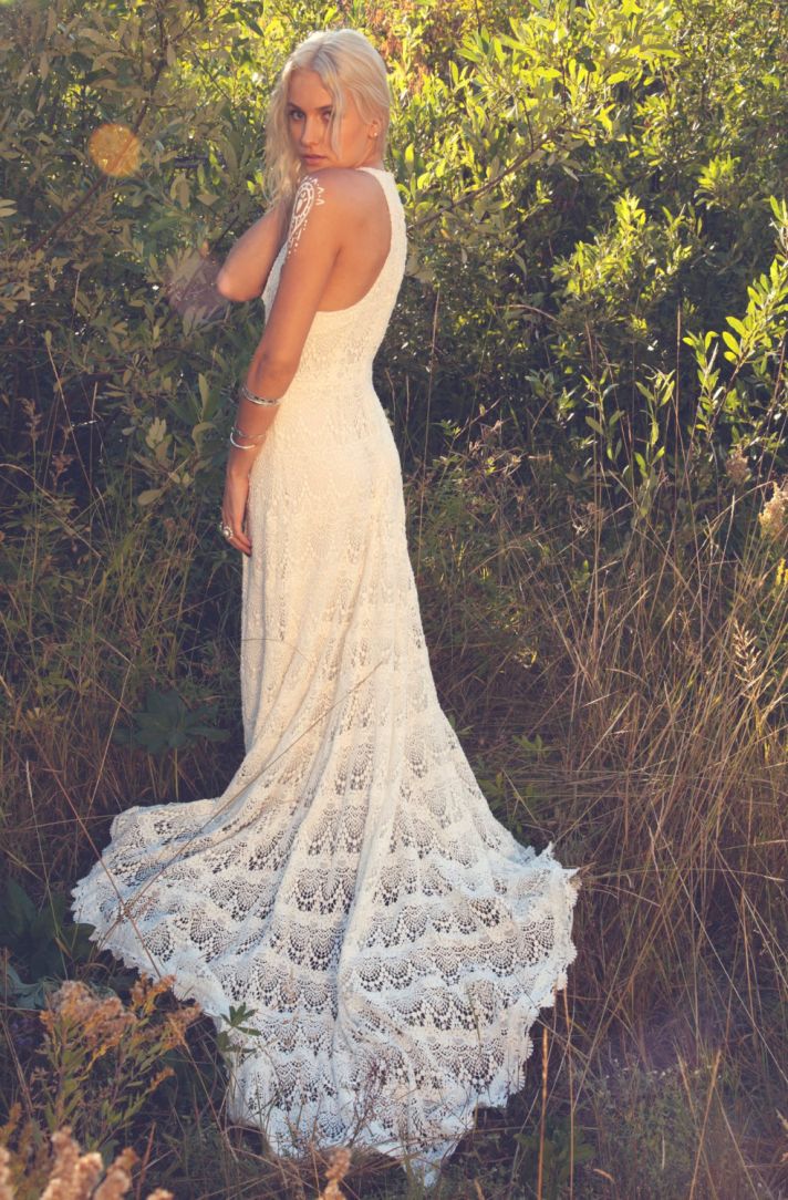 impressive crochet wedding dress the crocheted wedding dress nexthsy
