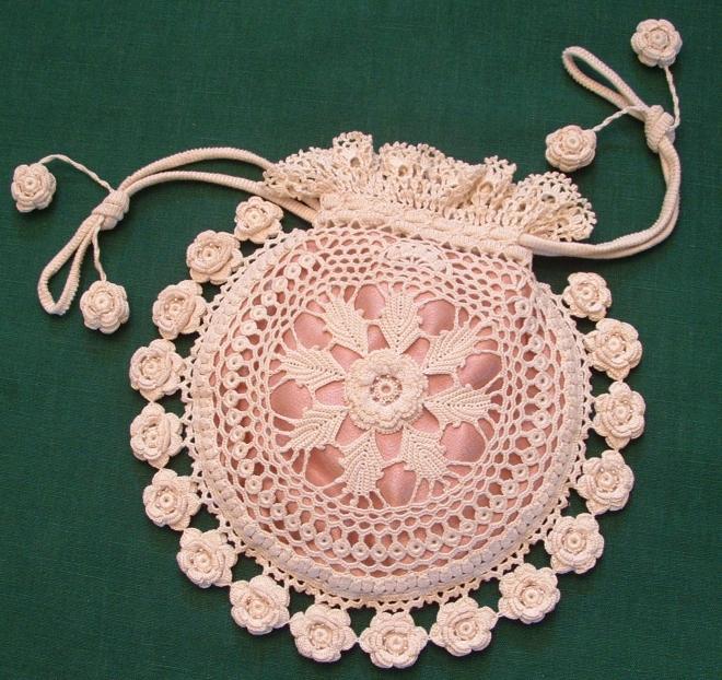 Irish Crochet irish crochet coin purse yenrvar