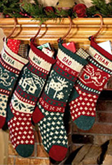 Knit Christmas Stockings for the family: classic knitted · personalized pet christmas stockings zvbrdqj
