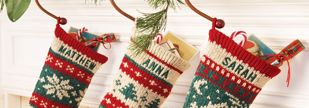 Knit Christmas Stockings personalized hand knit christmas stockings iewrlnu