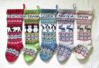 Knit Christmas Stockings personalized knitted christmas stockings set of 5 - hand knitted stockings  fair zsgfryd