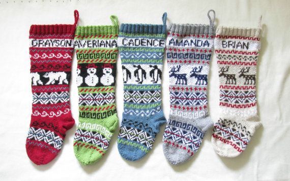 Using A Knit Christmas Stocking