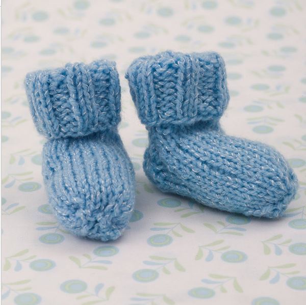 knitted baby booties shimmery simple knit baby booties | allfreeknitting.com cpxbtoz