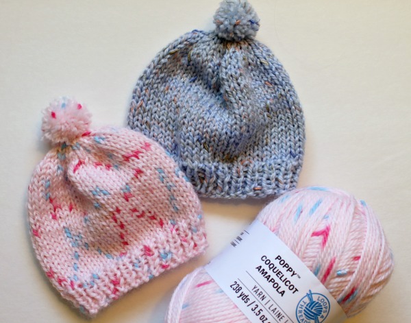 knitted baby hats free knitting pattern - quick knit newborn baby hat. easy for beginners too! suoqchj
