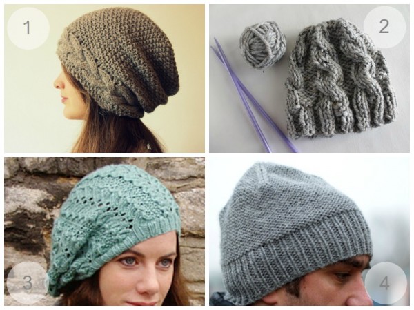 knitted hats knit your own hats this winter - free patterns lnzwtcl