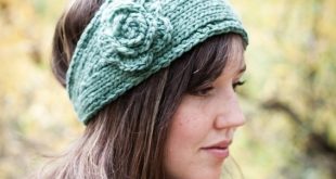 knitted headband flower headband earwarmer waydnba