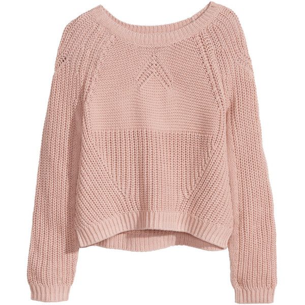 knitted jumpers hu0026m knitted jumper (£10) ❤ liked on polyvore featuring tops, sweaters, rkckyrv