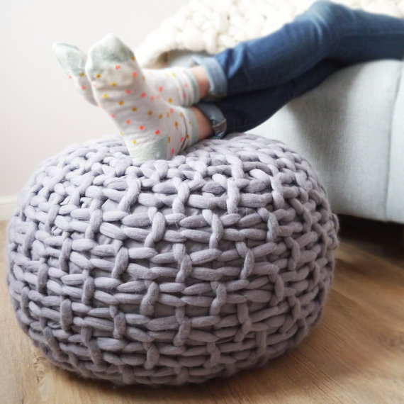 knitted pouf like this item? lumqkbo