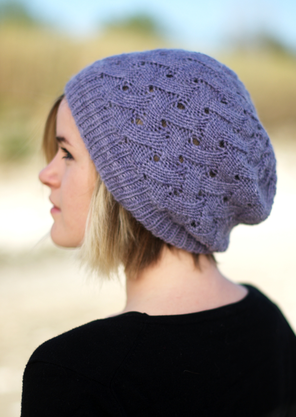 knitting patterns for hats ql slouch reversible slouchy lace hat knitting pattern uktitps