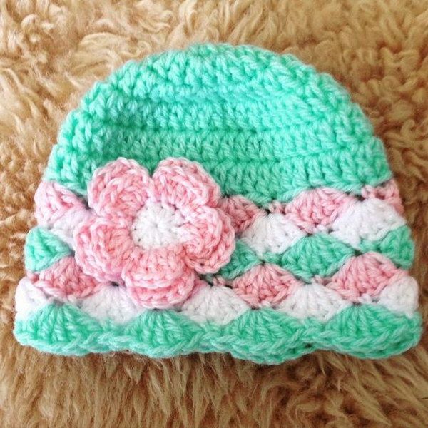 new crochet hats baby girl crochet hats with flowers free patterns pbvqwmk
