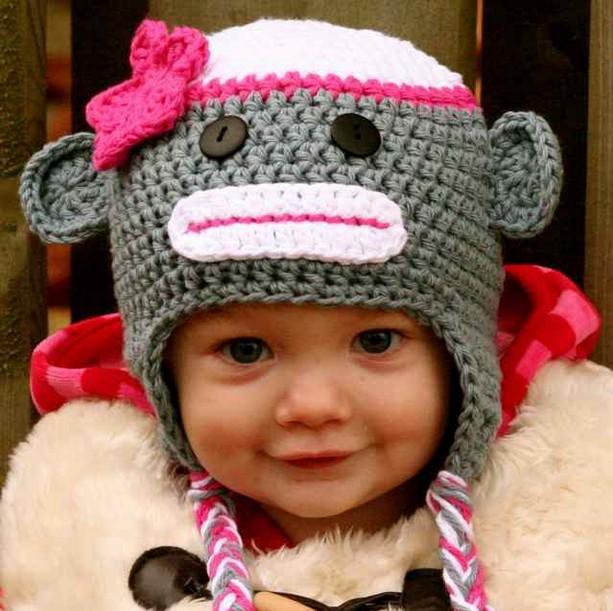 new crochet hats new-crochet-hats-for-children-crochet-sock-monkey- crrvgqt