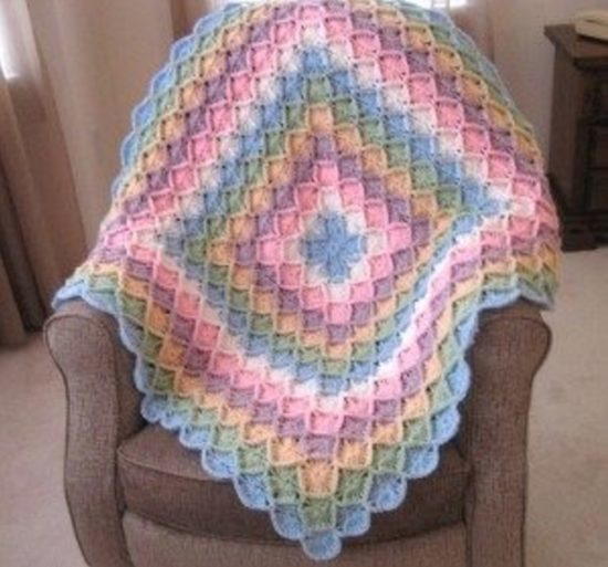 rainbow bavarian crochet blanket qfssemd