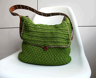 ravelry: leather handle carry all crochet purse 178 pattern by luz mendoza fqgvhbq