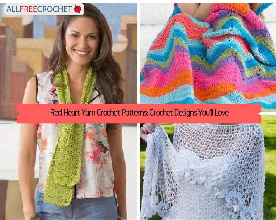 Red Heart Crochet Patterns red heart yarn crochet patterns: crochet designs youu0027ll love |  allfreecrochet.com cioqlxp