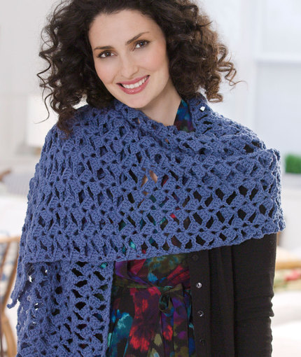 Red Heart Crochet Patterns romantic lacy shawl | red heart xisszhc