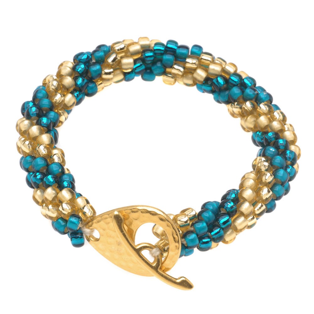 retired - spiral beaded crochet bracelet | beadaholique paphvbt