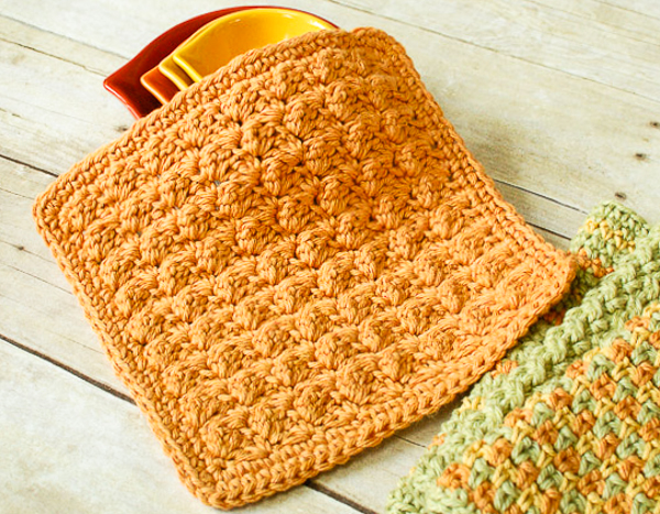 textured crochet dishcloth pattern vcurybi