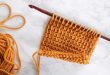 yellow tunisian crochet swatch with bumps qbepkyj